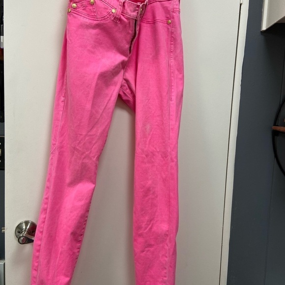 Rock n Republic size 10 pink velvet jeans Kashmere $110 - Picture 6 of 10